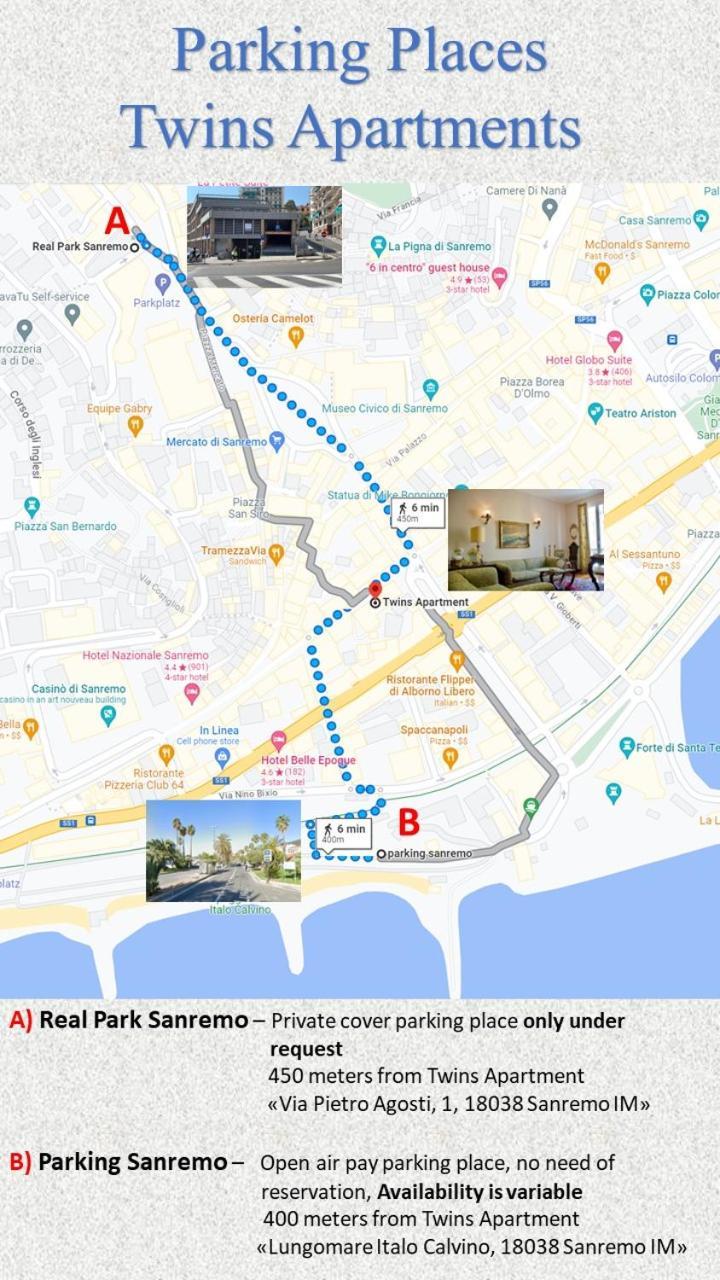 Twins Apartments Sanremo Luaran gambar